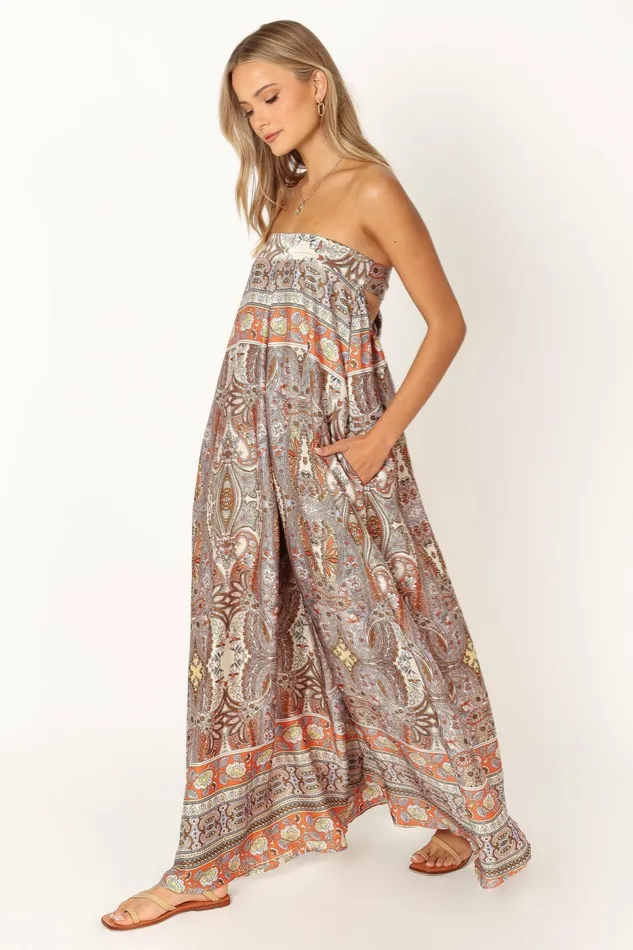 Petal and Pup Jumpsuits and Rompers Women Sarah Strapless Jumpsuit Multi