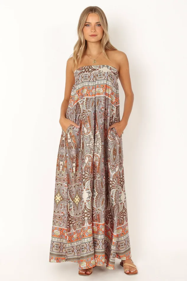 Petal and Pup Jumpsuits and Rompers Women Sarah Strapless Jumpsuit Multi