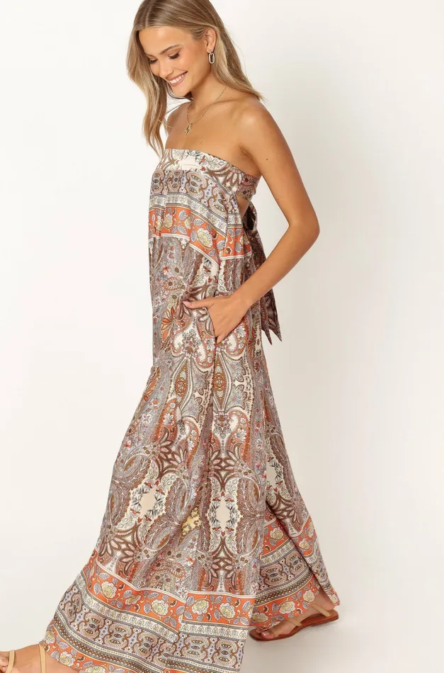 Petal and Pup Jumpsuits and Rompers Women Sarah Strapless Jumpsuit Multi