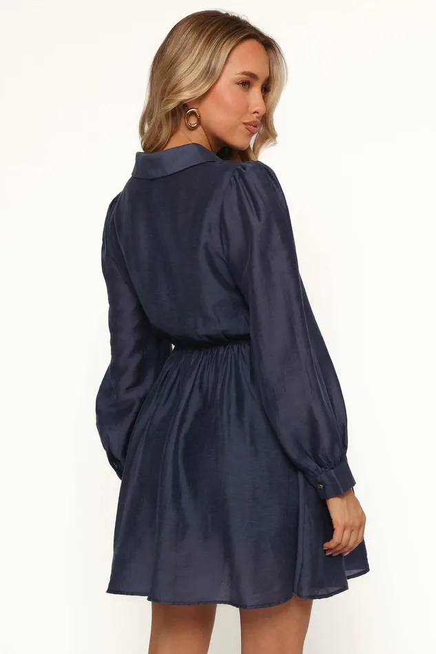 Petal and Pup Long Sleeve Dresses Women Everett Long Sleeve Mini Dress Navy