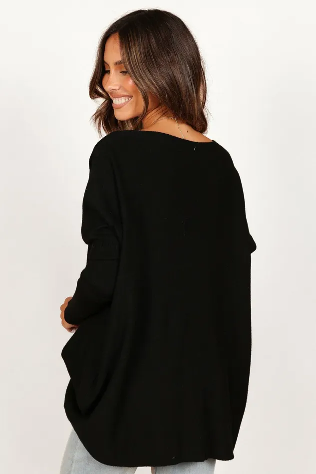 Petal and Pup Sweaters Women Jemima Sweater Black