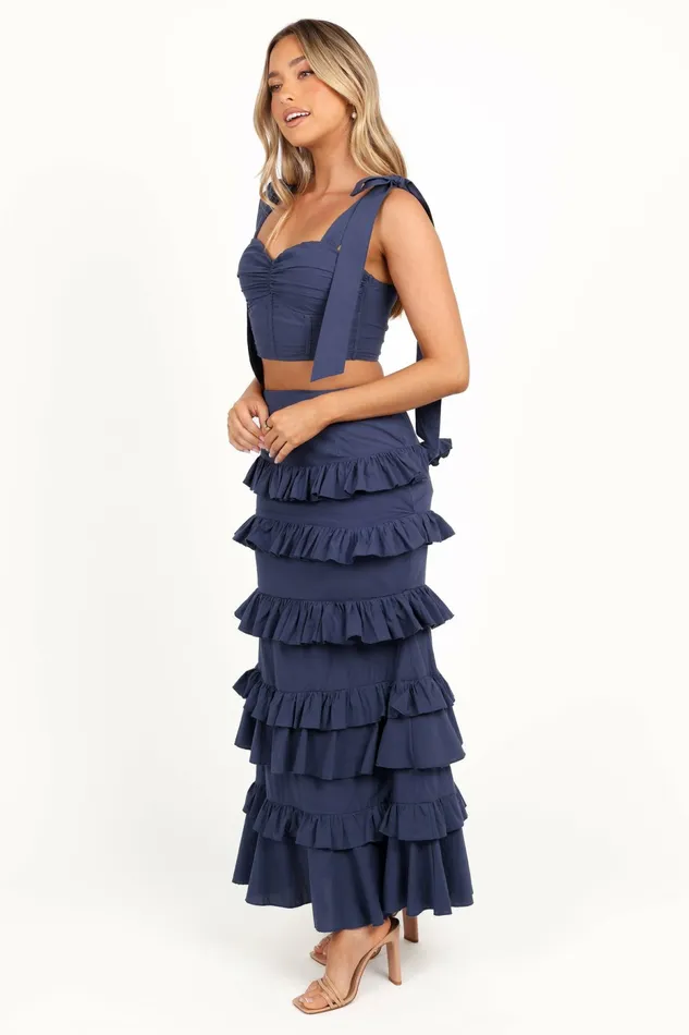 Petal and Pup Tia Two Piece Set Navy Women Matching Sets