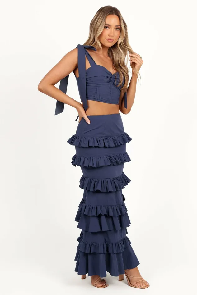 Petal and Pup Tia Two Piece Set Navy Women Matching Sets