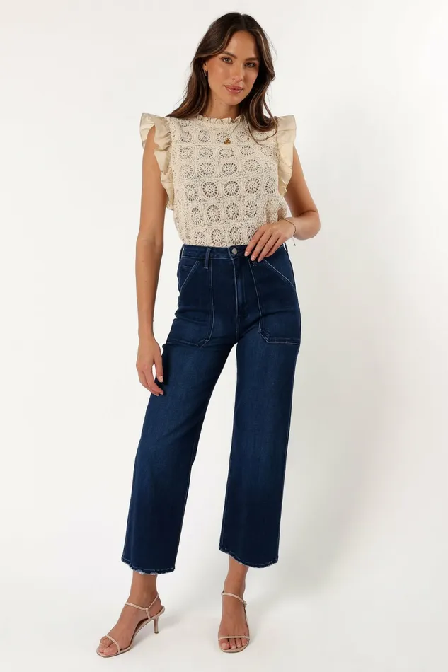 Petal and Pup Tops Women Fiona Knit Top Natural