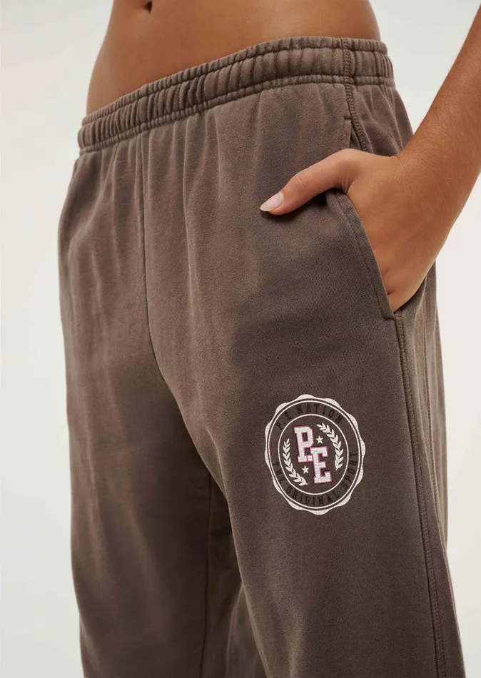 PHOENIX TRACKPANT IN WASHED CHESTNUT Pants PE Nation Women