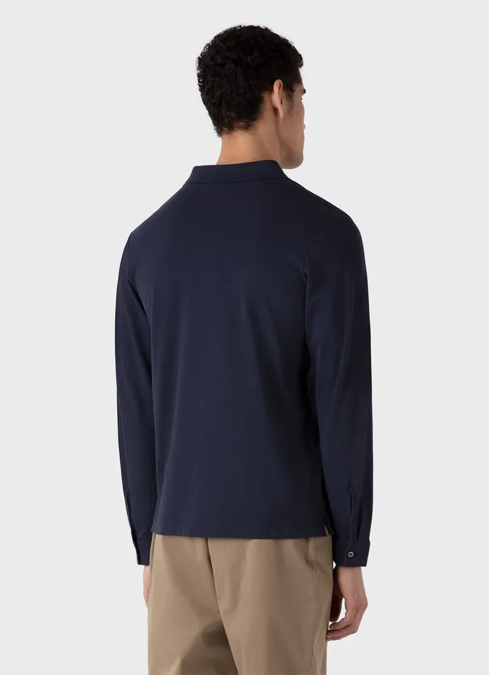 Polo Shirts Long Sleeve Piqu Polo Shirt Navy 8211 ussunspel Men Polo Shirts Long Sleeve Piqu Polo Shirt Navy 8211 ussunspel Men