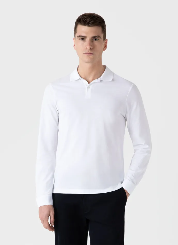 Polo Shirts Long Sleeve Piqu Polo Shirt White 8211 ussunspel Men Polo Shirts Long Sleeve Piqu Polo Shirt White 8211 ussunspel Men
