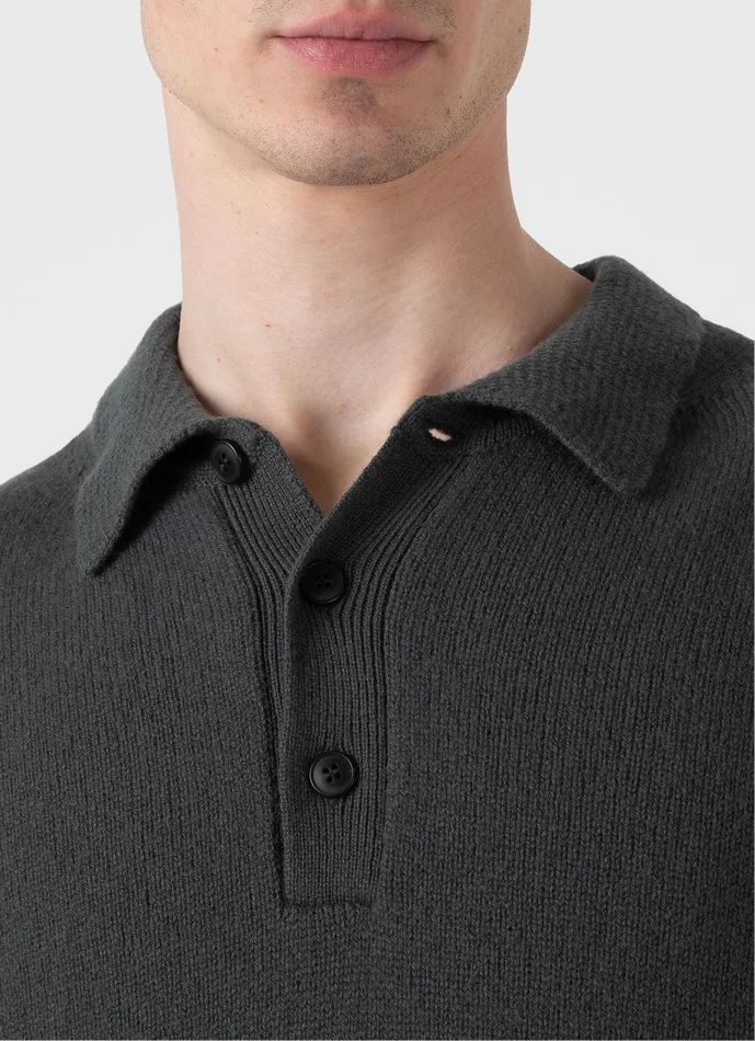 Polo Shirts Men Lambswool Polo Shirt Drill Green ussunspel Polo Shirts Men Lambswool Polo Shirt Drill Green ussunspel
