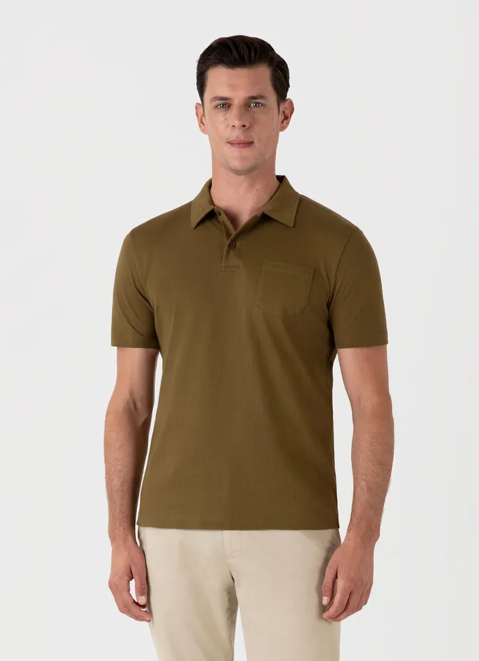 Polo Shirts ussunspel Men Riviera Polo Shirt Olive Green Polo Shirts ussunspel Men Riviera Polo Shirt Olive Green