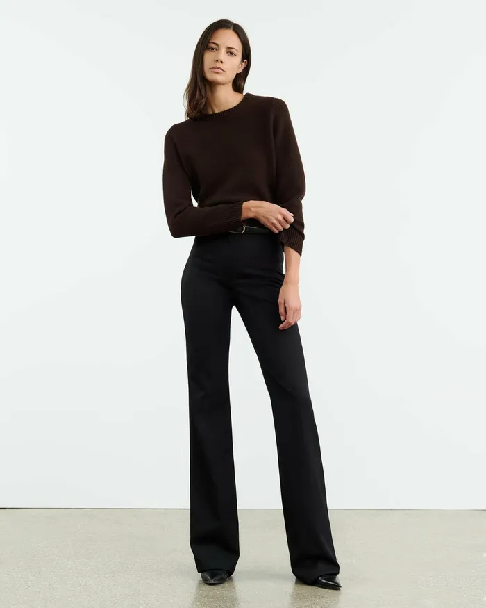 POPPY SWEATER Espresso Women Nili Lotan Knits and Sweaters