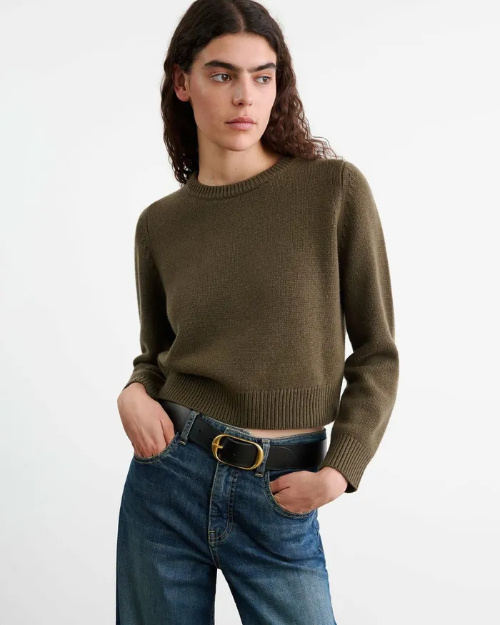 POPPY SWEATER Espresso Women Nili Lotan Knits and Sweaters