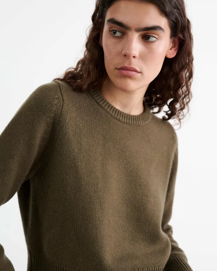 POPPY SWEATER Espresso Women Nili Lotan Knits and Sweaters