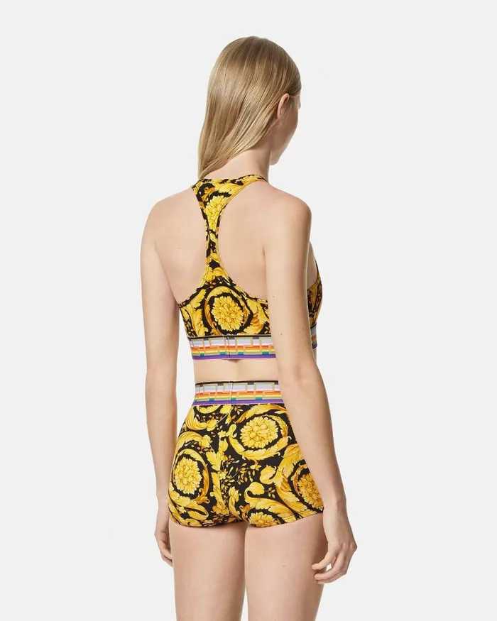 Pride Barocco Scoop Bralette Blackprint Women Versace Bras and Briefs