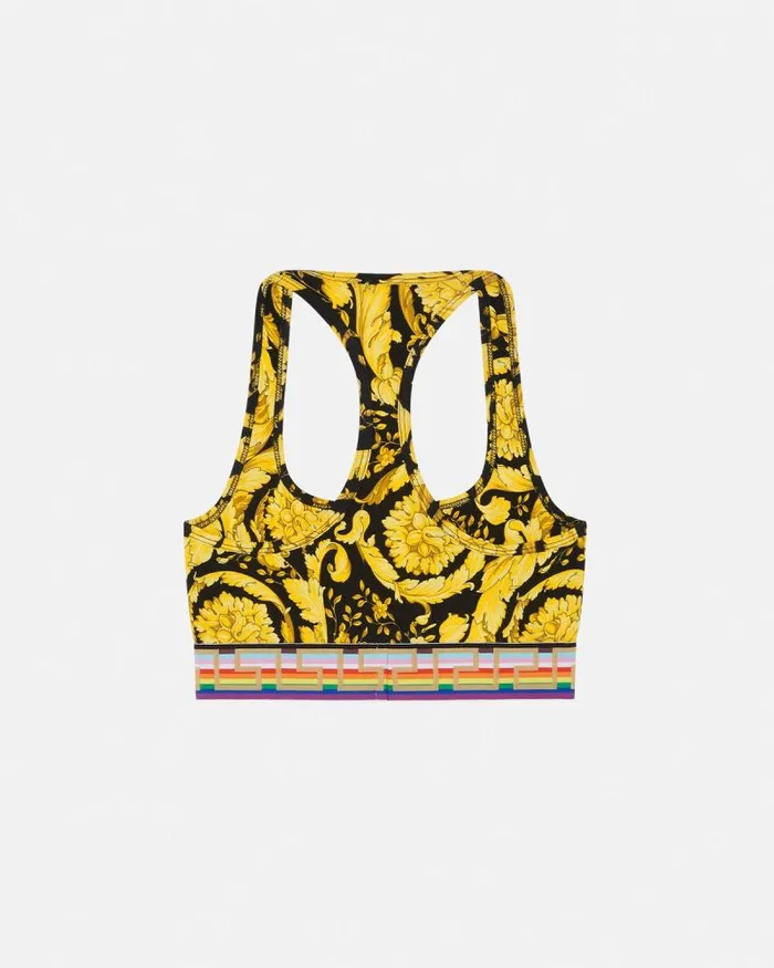 Pride Barocco Scoop Bralette Blackprint Women Versace Bras and Briefs