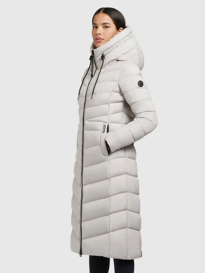 Puffer Coats KHUJO Women Mantel INGRAM3 MATT Hellgrau Hellgrau