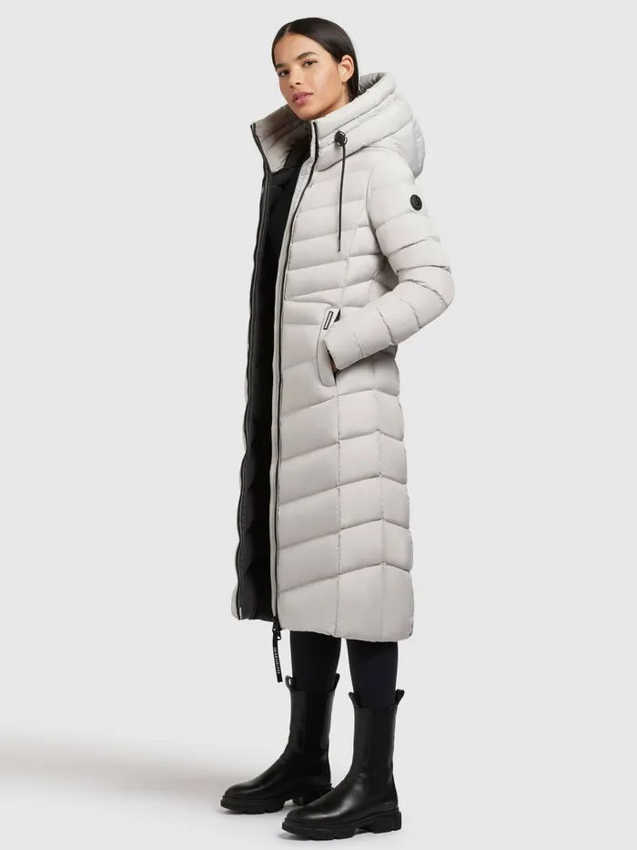 Puffer Coats KHUJO Women Mantel INGRAM3 MATT Hellgrau Hellgrau