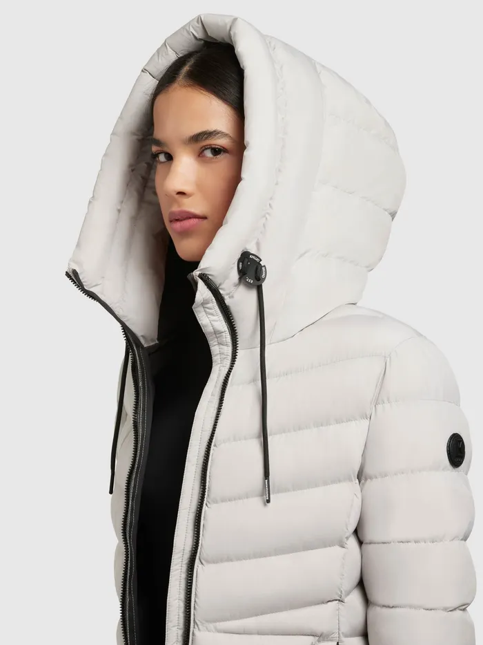 Puffer Coats KHUJO Women Mantel INGRAM3 MATT Hellgrau Hellgrau