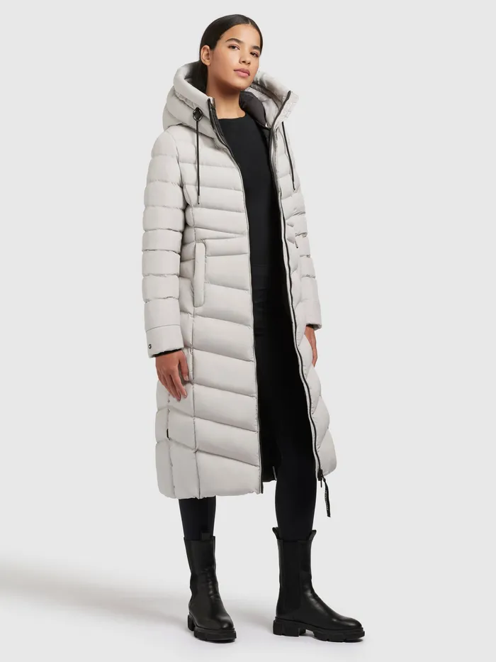 Puffer Coats KHUJO Women Mantel INGRAM3 MATT Hellgrau Hellgrau