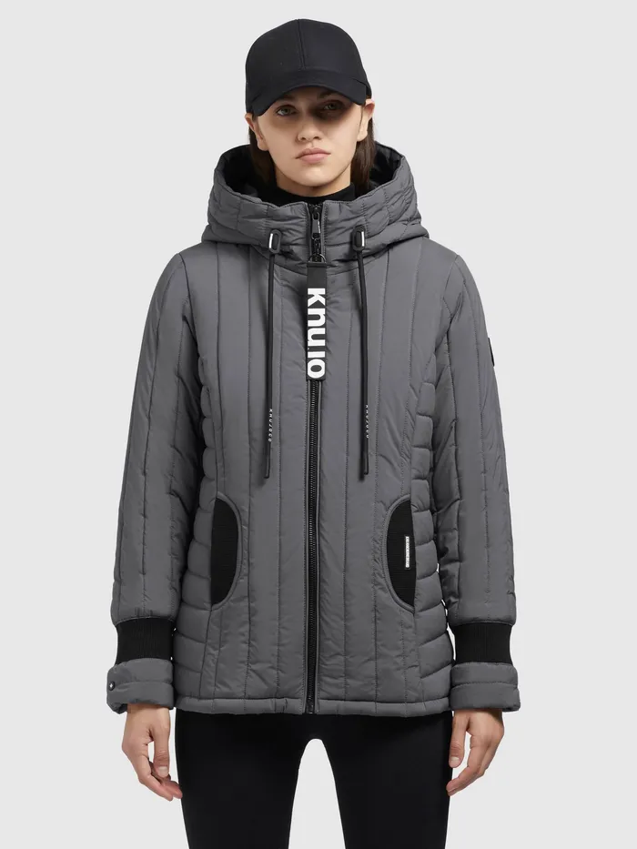 Puffer Jackets Women KHUJO Jacke TWEETY PRIME7 LIGHT Anthrazit Anthrazit