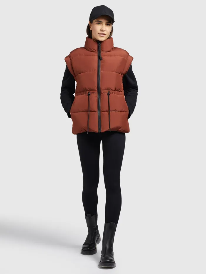 Puffer Vests Weste MINOU Rotbraun Rotbraun KHUJO Women