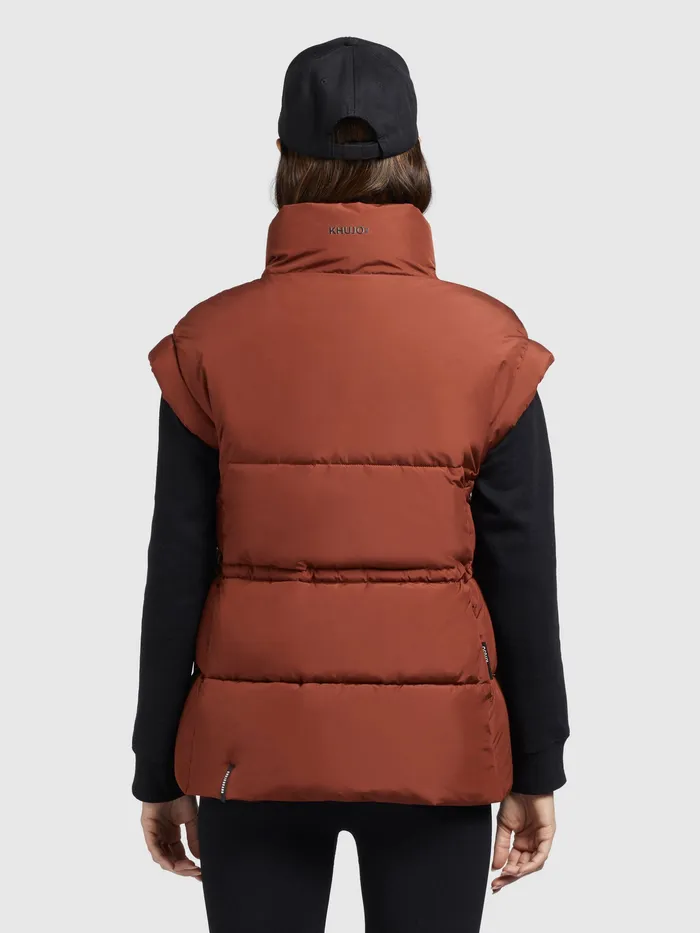 Puffer Vests Weste MINOU Rotbraun Rotbraun KHUJO Women