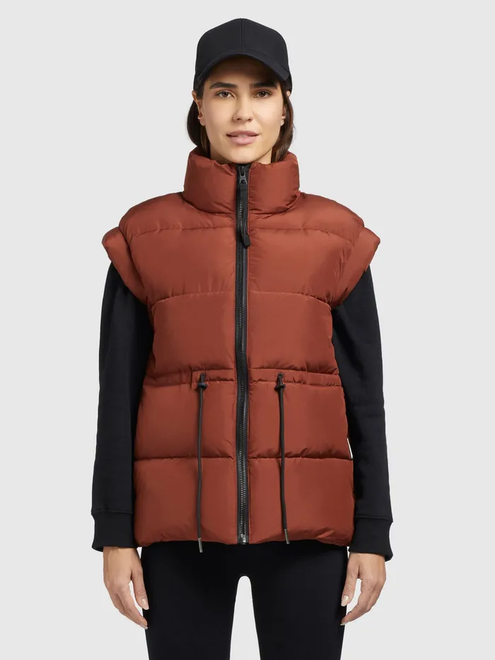 Puffer Vests Weste MINOU Rotbraun Rotbraun KHUJO Women
