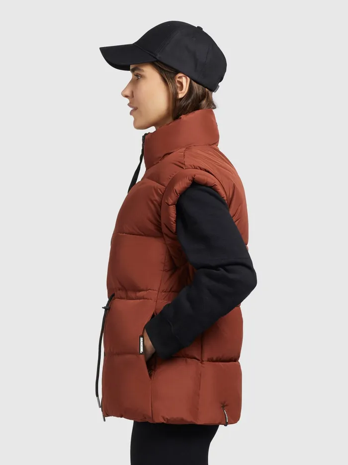 Puffer Vests Weste MINOU Rotbraun Rotbraun KHUJO Women