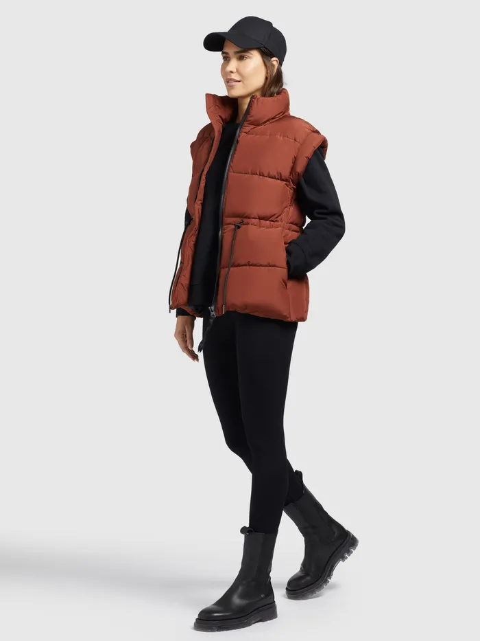 Puffer Vests Weste MINOU Rotbraun Rotbraun KHUJO Women