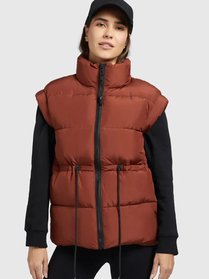 Puffer Vests Weste MINOU Rotbraun Rotbraun KHUJO Women