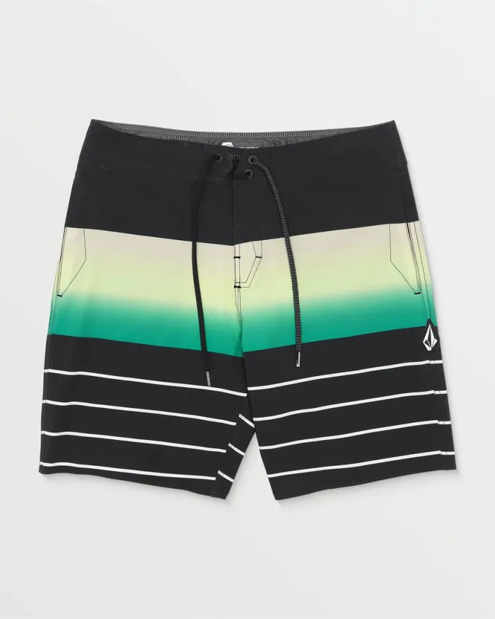 Quarta Fade ModTech Trunks 8211 Black Mens Volcom Boardshorts and Trunks
