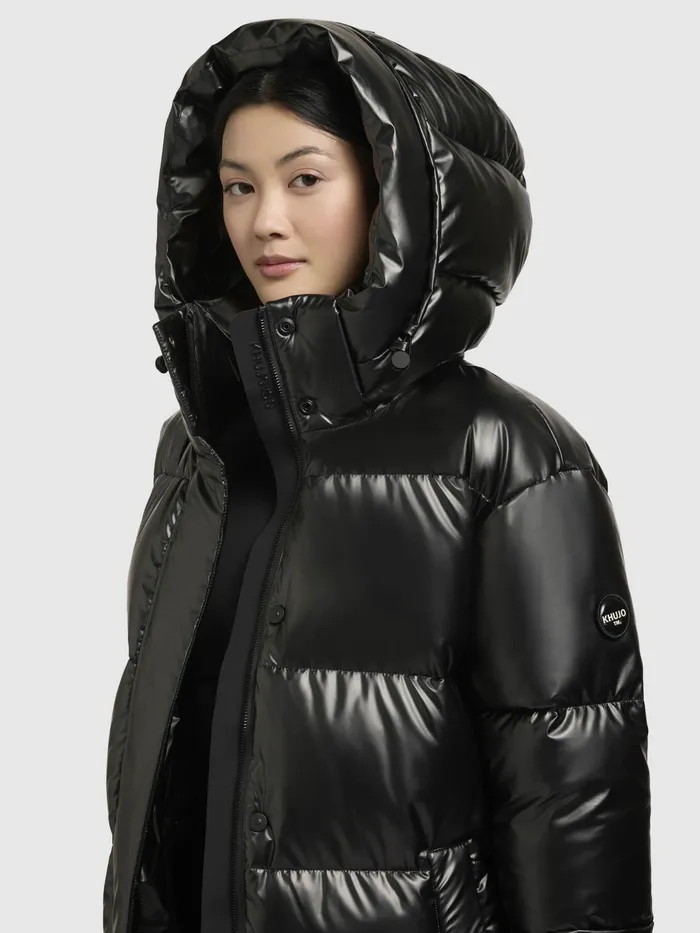 Quilted Coats Mantel RACHEL SHINY Dunkelgrau Dunkelgrau KHUJO Women