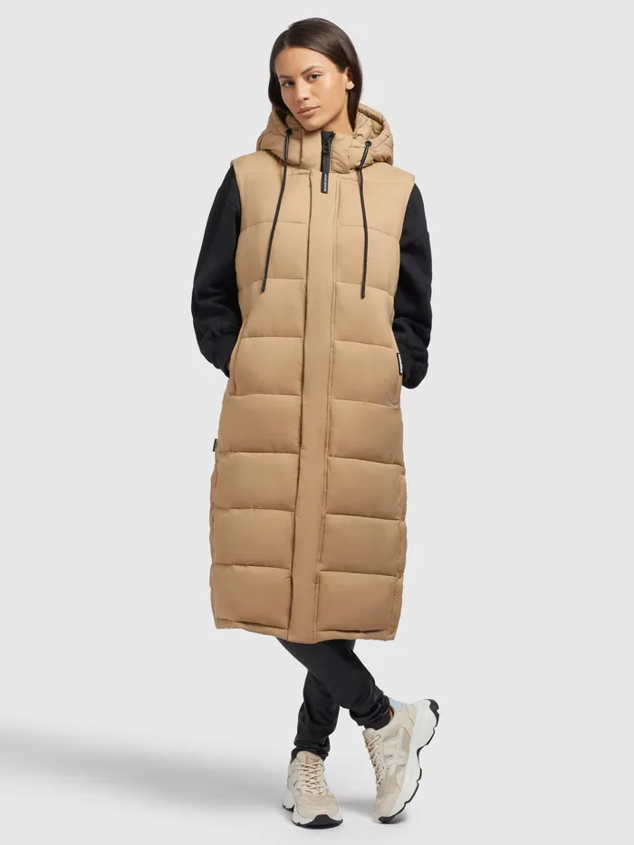 Quilted Vests Weste MAGNETA MATT Beige Beige 8211 KHUJO Women