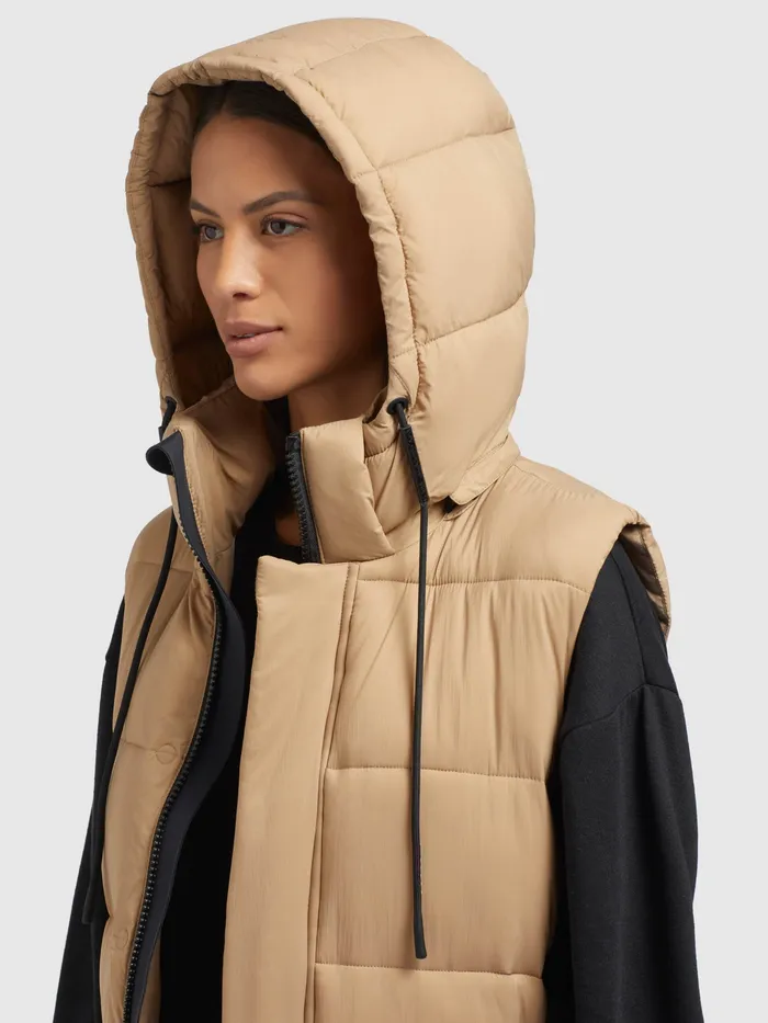 Quilted Vests Weste MAGNETA MATT Beige Beige 8211 KHUJO Women