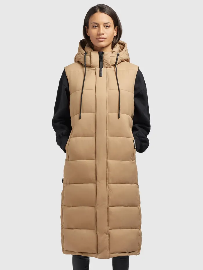 Quilted Vests Weste MAGNETA MATT Beige Beige 8211 KHUJO Women