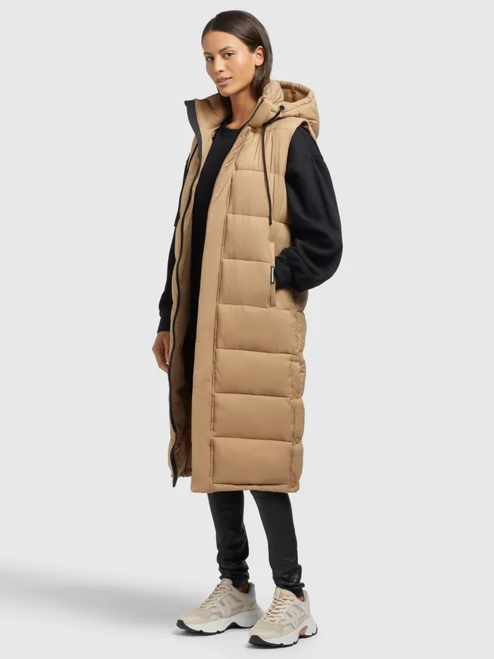Quilted Vests Weste MAGNETA MATT Beige Beige 8211 KHUJO Women