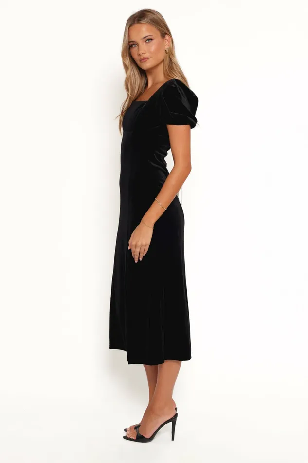 Quinnie Midi Dress Black Dresses Petal and Pup Women