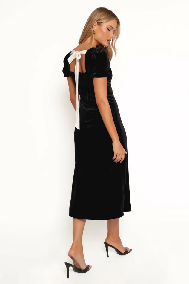 Quinnie Midi Dress Black Dresses Petal and Pup Women