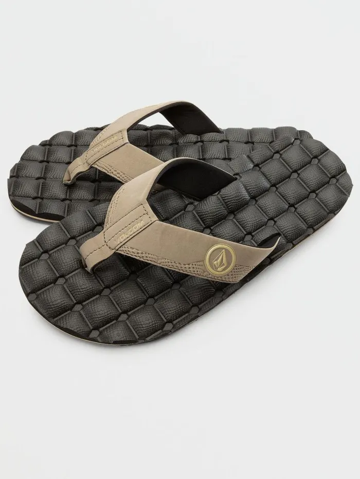 Recliner Sandals 8211 Khaki Mens Volcom Sandals