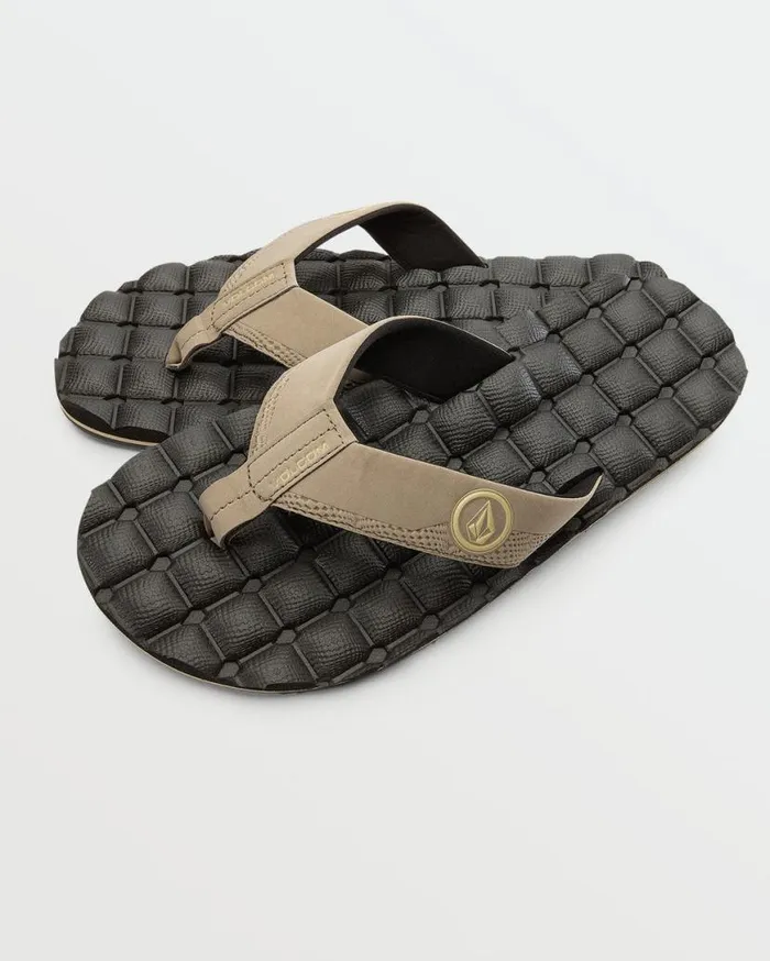 Recliner Sandals 8211 Khaki Mens Volcom Sandals