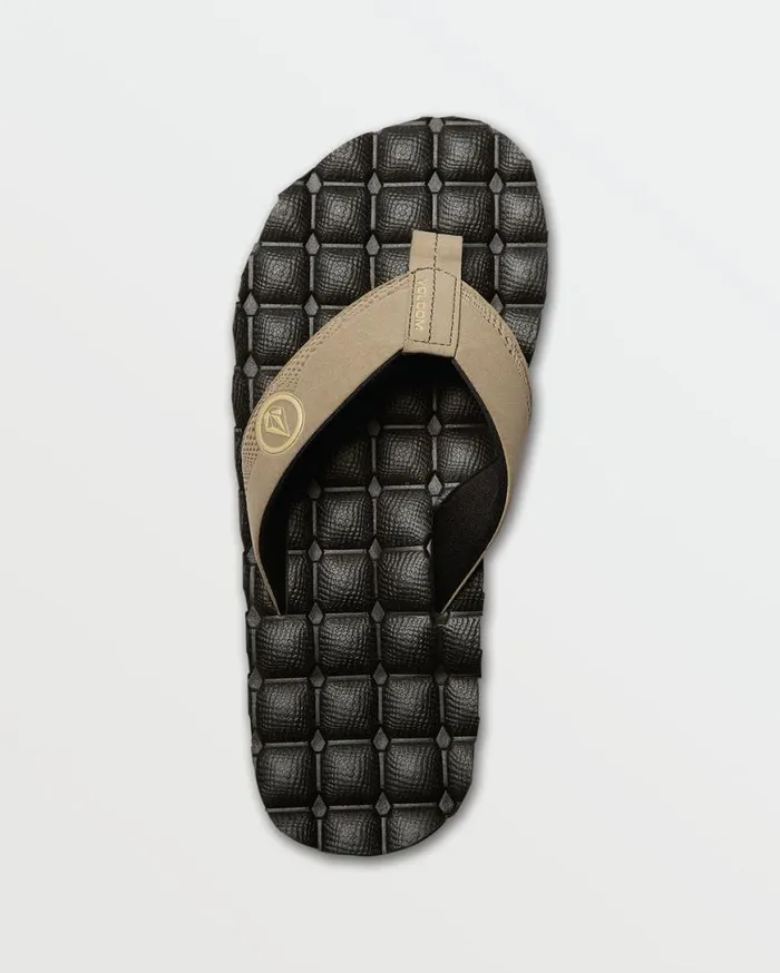 Recliner Sandals 8211 Khaki Mens Volcom Sandals