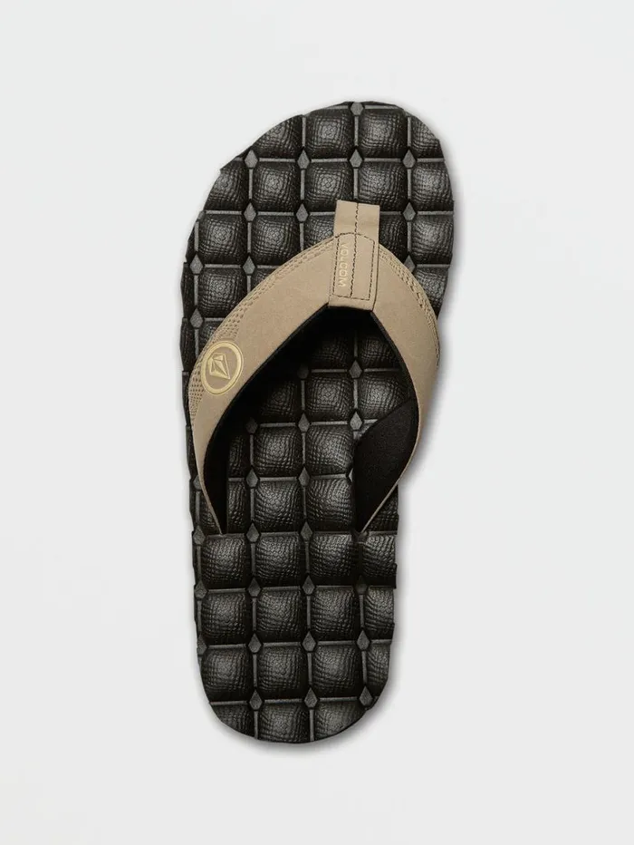 Recliner Sandals 8211 Khaki Mens Volcom Sandals