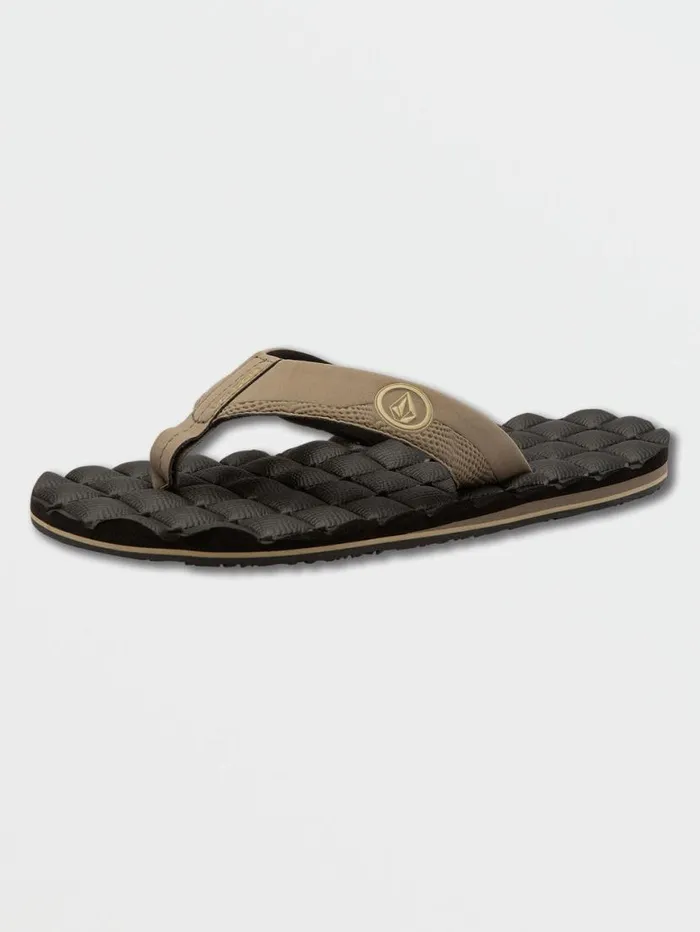 Recliner Sandals 8211 Khaki Mens Volcom Sandals