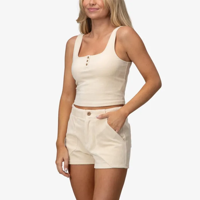 Reef All Day Corduroy Crop Tank Top Fog Women TShirts Tanks and Dresses Reef All Day Corduroy Crop Tank Top Fog Women TShirts Tanks and Dresses