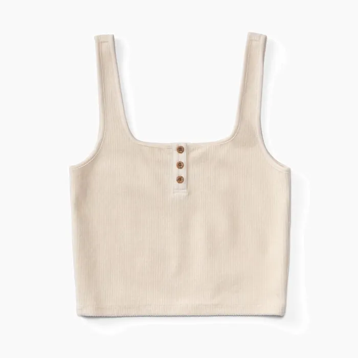 Reef All Day Corduroy Crop Tank Top Fog Women TShirts Tanks and Dresses Reef All Day Corduroy Crop Tank Top Fog Women TShirts Tanks and Dresses