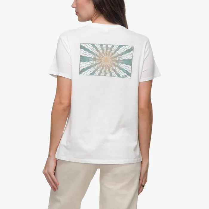 Reef Ayesunrays Short Sleeve Tee Bright White Women TShirts Tanks and Dresses Reef Ayesunrays Short Sleeve Tee Bright White Women TShirts Tanks and Dresses