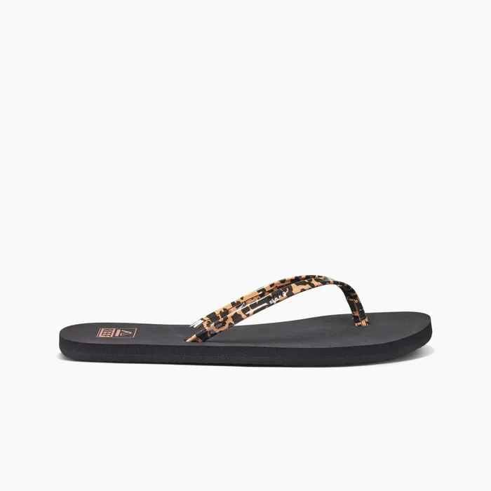 Reef Bliss Nights Classic Leopard Women Flip Flops