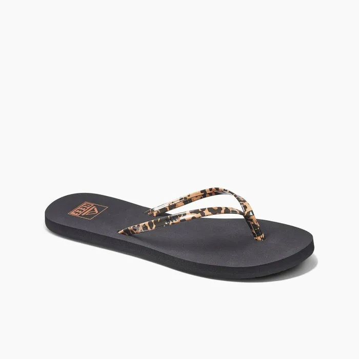 Reef Bliss Nights Classic Leopard Women Flip Flops Reef Bliss Nights Classic Leopard Women Flip Flops