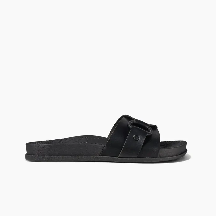 Reef Cushion Soho Cruz Black Night Women Slides
