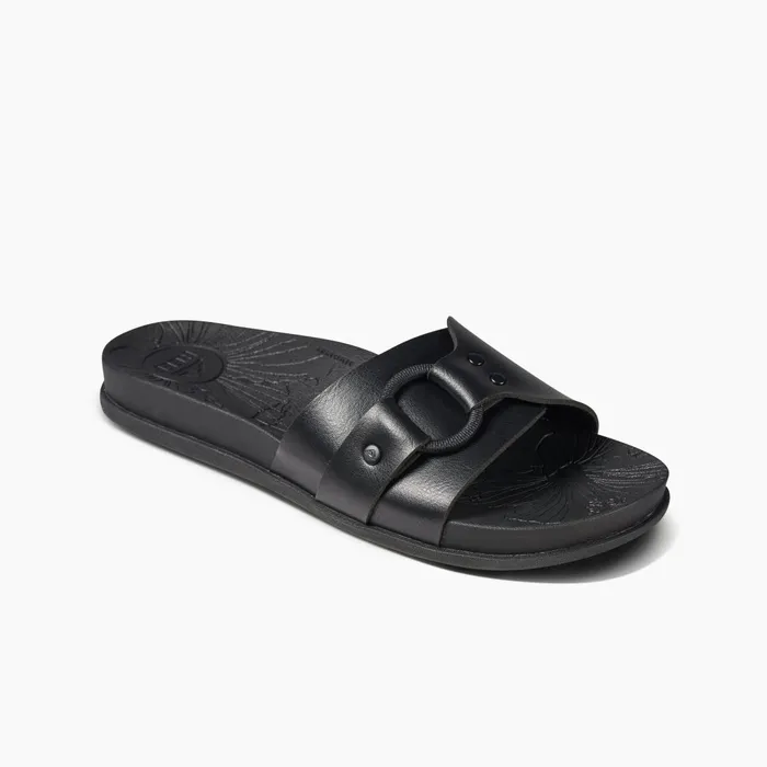 Reef Cushion Soho Cruz Black Night Women Slides Reef Cushion Soho Cruz Black Night Women Slides