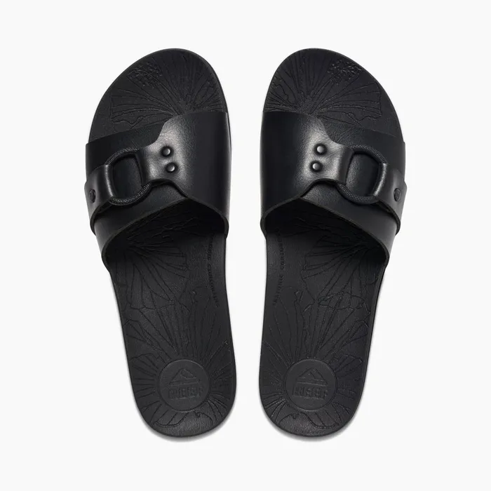 Reef Cushion Soho Cruz Black Night Women Slides Reef Cushion Soho Cruz Black Night Women Slides